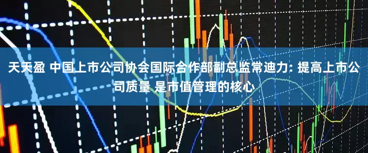 天天盈 中国上市公司协会国际合作部副总监常迪力: 提高上市公司质量 是市值管理的核心